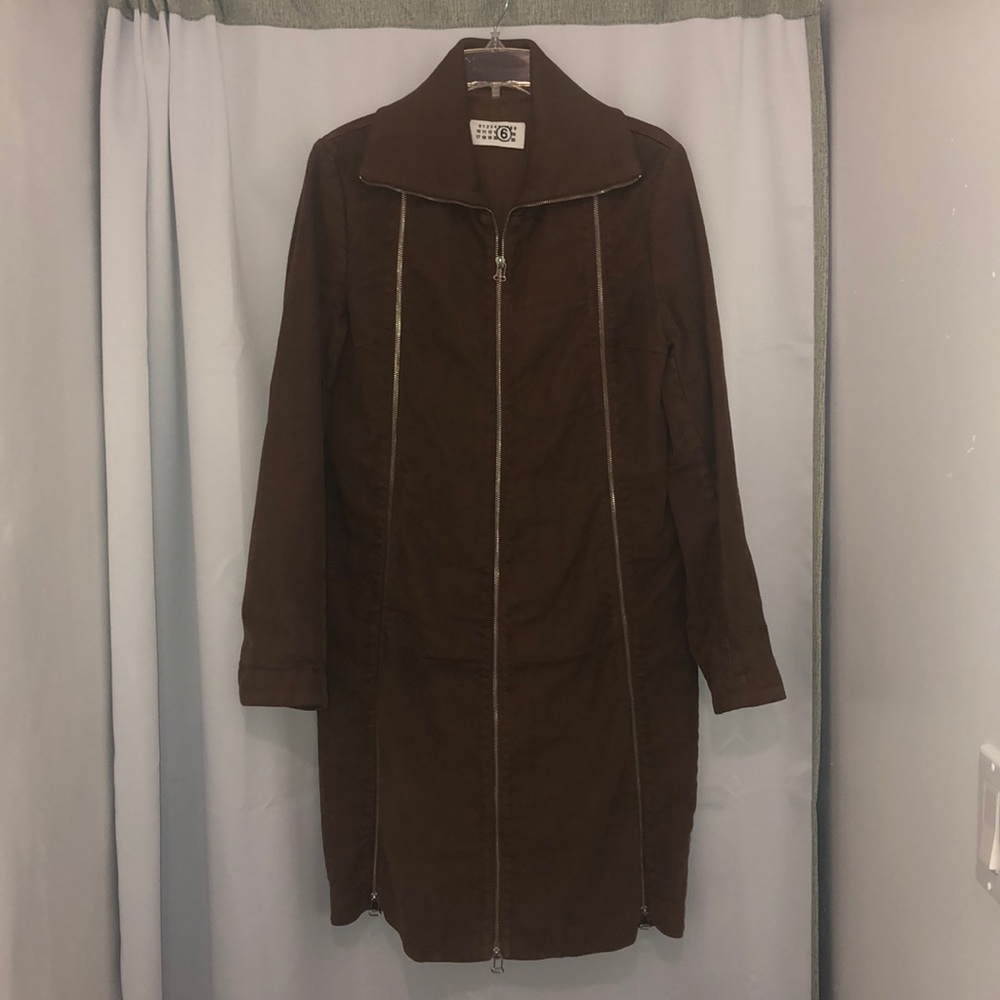 Maison Margiela MM6 3 zipper Long coat